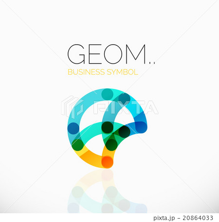 Logo, linear abstract geometric icon Logo, linear abstract geometric icon 20864033