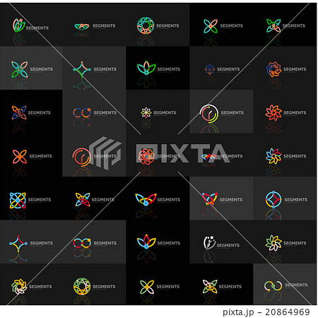 Abstract company logo vector collection. Set of Abstract company logo vector collection. Set of 20864969