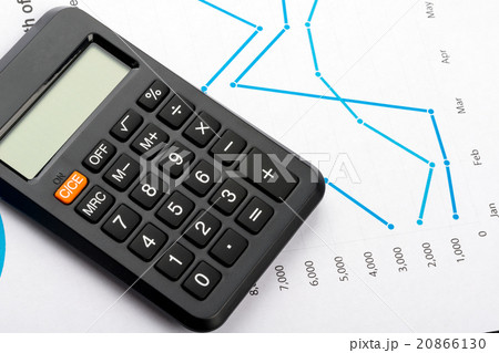 Financial graphs and charts analysis with 20866130