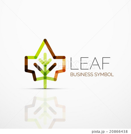 Vector abstract logo idea, eco leaf, nature plant Vector abstract logo idea, eco leaf, nature plant 20866438