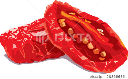 Sun dried plum-like tomato (Marzano) halves  20866686