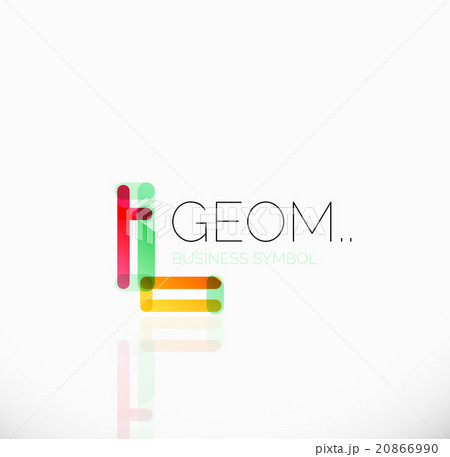 Logo, linear abstract geometric icon 20866990