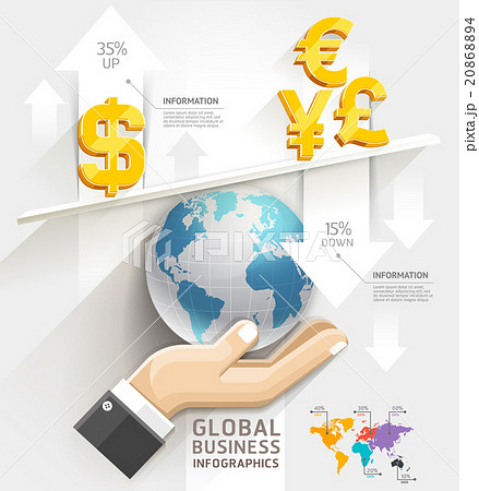 Global business scale Infographics template. 20868894