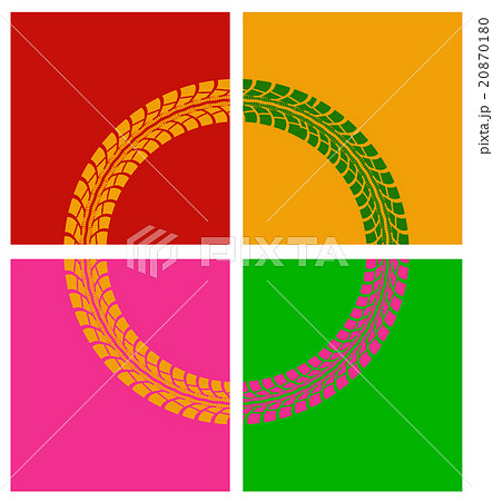 Tire tracks vector 20870180