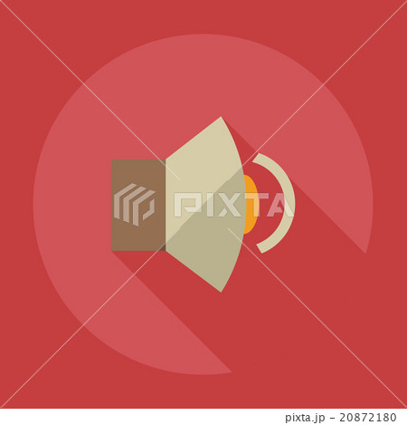 Flat modern design with shadow icons sound Flat modern design with shadow icons sound 20872180