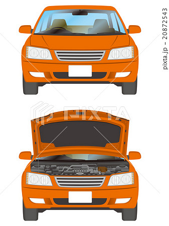 自動車正面のイラスト素材