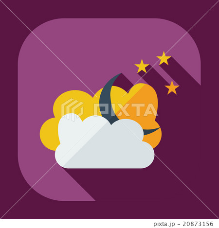 Flat modern design with shadow icons Muslim heaven 20873156