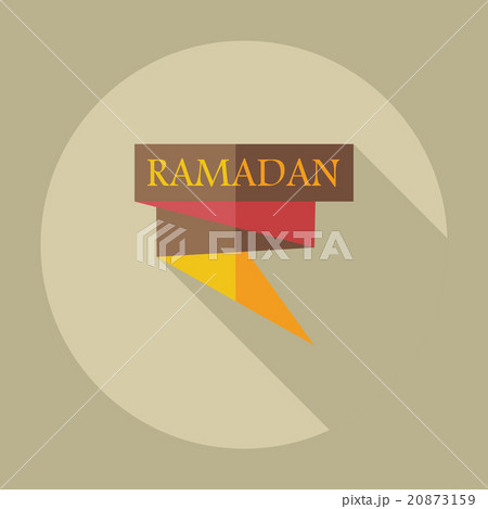 Flat modern design with shadow icons ramadan 20873159