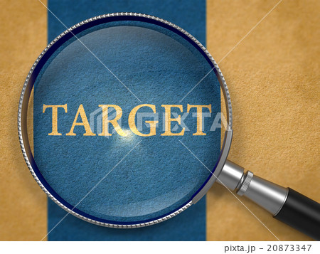 Target Concept through Magnifier. Target Concept through Magnifier. 20873347