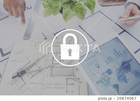 Padlock Protect Password Security Symbol Concept 20874067