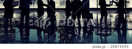 Silhouette Business People Discussion Communication Meeting Conc Silhouette Business People Discussion Communication Meeting Conc 20874293