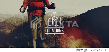 Locations Traveling Destination Navigation Vacation Concept 20874724