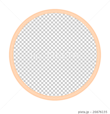 Orange Frame Basic Frame Circle Stock Illustration