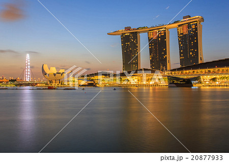 Singapore cityscape at sunrise time. 20877933