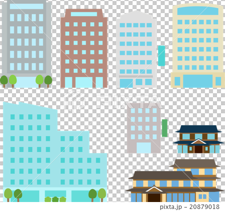 Hotel set of inn buildings 20879018