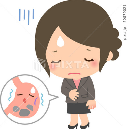 胃もたれに悩むビジネスウーマン 20879021