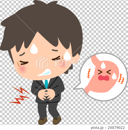 遭受胃痛的一個年輕商人 20879022