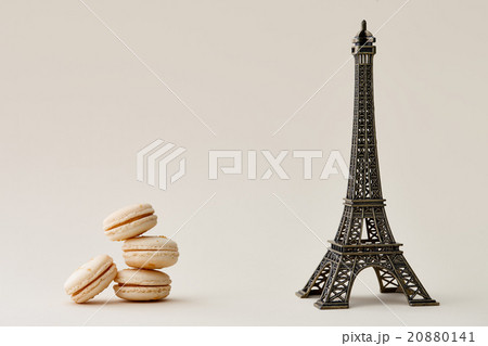 French macarons and Eiffel tower 20880141