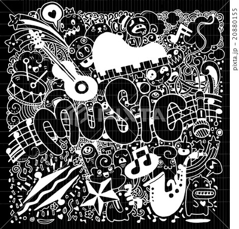 Abstract Music Background Hand drawing Doodle Abstract Music Background Hand drawing Doodle 20880155