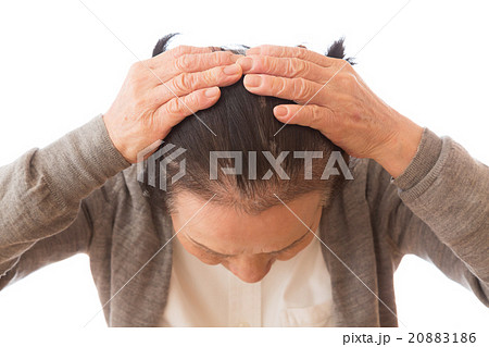 シニア女性の頭髪 20883186
