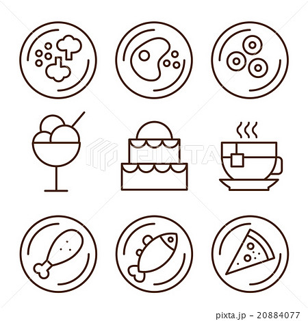 Restaurant icons 20884077