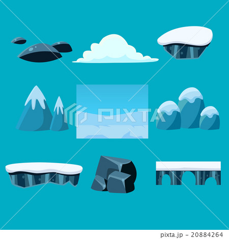 Cartoon nature landscape, vector unending Cartoon nature landscape, vector unending 20884264
