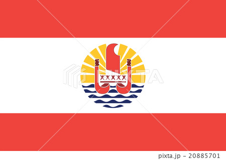 Standard Proportion French Polynesia Local Flag 20885701