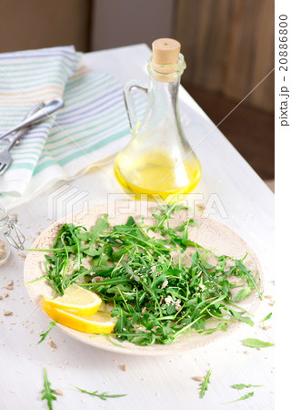 fresh arugula salad with seeds fresh arugula salad with seeds 20886800