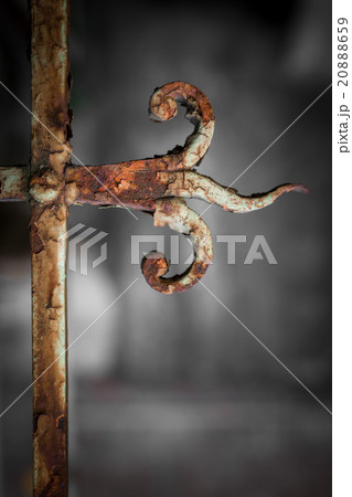 Vintage rusty railing Vintage rusty railing 20888659