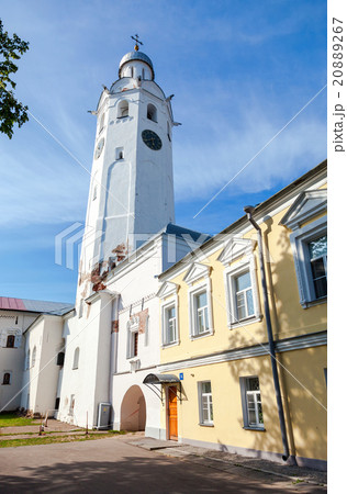 Ancient bell tower in the Kremlin in Novgorod  20889267
