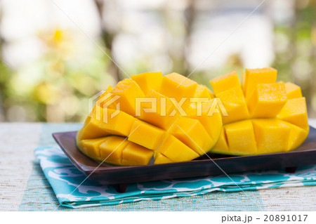 Fresh mango organic product Outdoor background 20891017