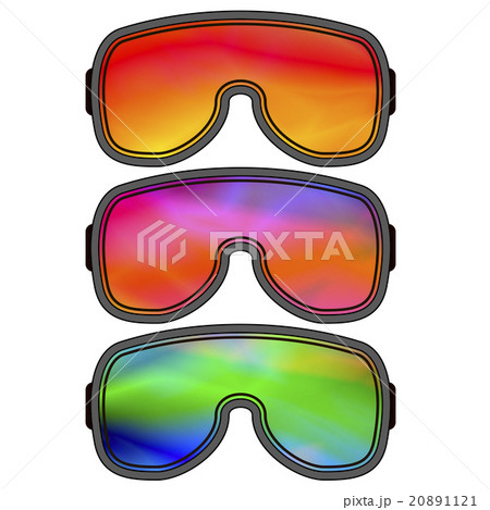 Set of Different Ski Goggles 20891121