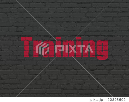 Learning concept: Training on wall background 20893602