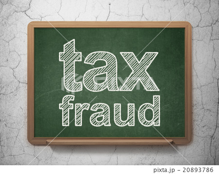 Law concept: Tax Fraud on chalkboard background 20893786