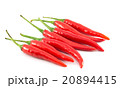 Red chili peppers isolated on a white background 20894415
