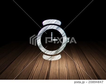 Timeline concept: Watch in grunge dark room Timeline concept: Watch in grunge dark room 20894847