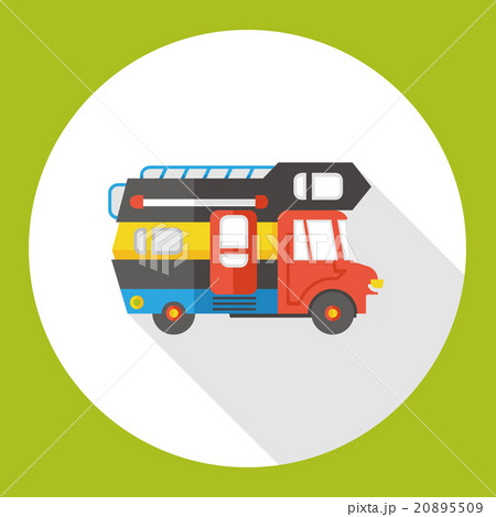 camp van flat icon 20895509