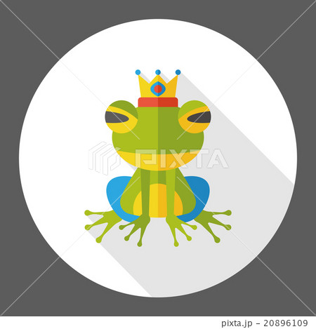 fairy tale frog flat icon 20896109