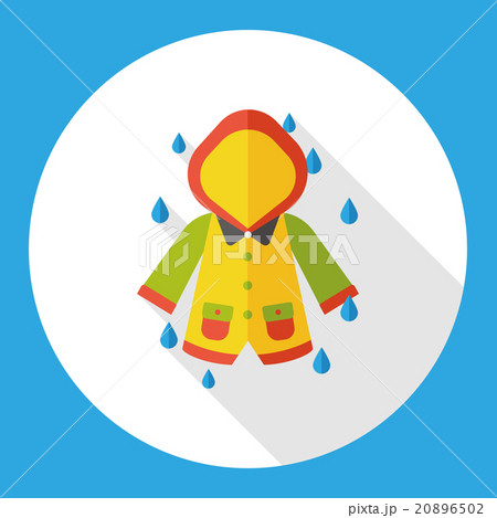 weather raining raincoat flat icon weather raining raincoat flat icon 20896502