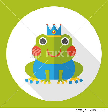 fairy tale frog flat icon 20896857