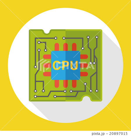 cpu flat icon 20897015