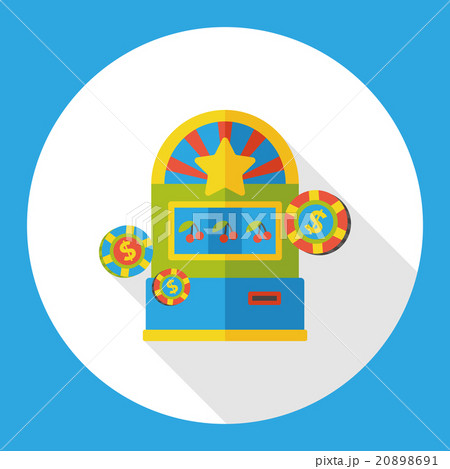 Slot Machine flat icon 20898691