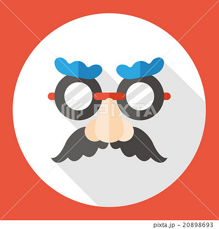 party funny mask flat icon 20898693