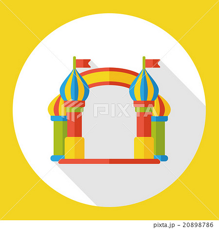 amusement park gate flat icon 20898786
