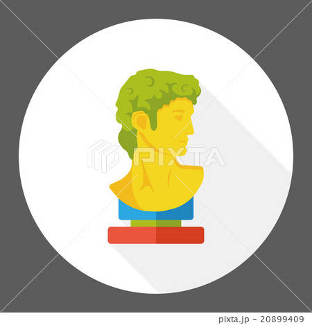 statue art flat icon statue art flat icon 20899409