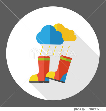 weather raining rainboot flat icon weather raining rainboot flat icon 20899709