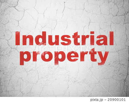 Law concept: Industrial Property on wall 20900101