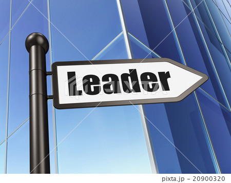 Finance concept: sign Leader on Building Finance concept: sign Leader on Building 20900320