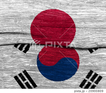japan and south korea flag on wood japan and south korea flag on wood 20900809