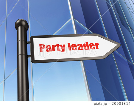 Political concept: sign Party Leader on Building 20901314